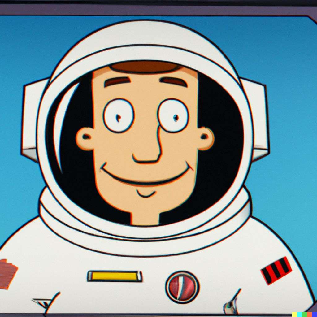 an astronaut, screenshot from Family Guy